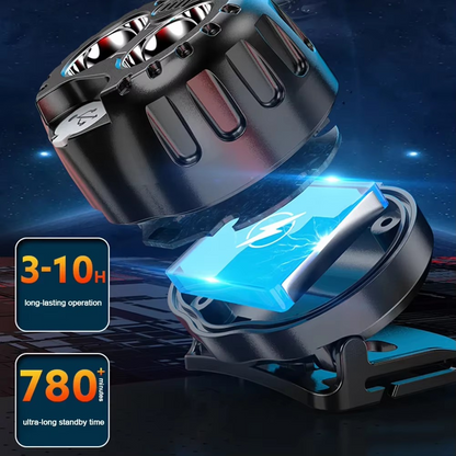 HL 02-5.0 Powerful LED Headlamp IPX4 Waterproof Emergency Head Flashlight 250LM XPE LED Headlamp 500mAh for Outdoor Fishing Camping Hiking