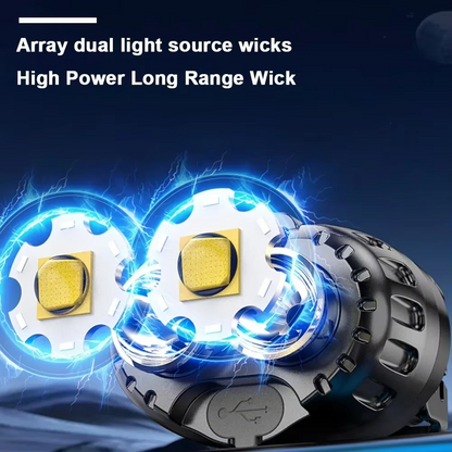 HL 02-5.0 Powerful LED Headlamp IPX4 Waterproof Emergency Head Flashlight 250LM XPE LED Headlamp 500mAh for Outdoor Fishing Camping Hiking
