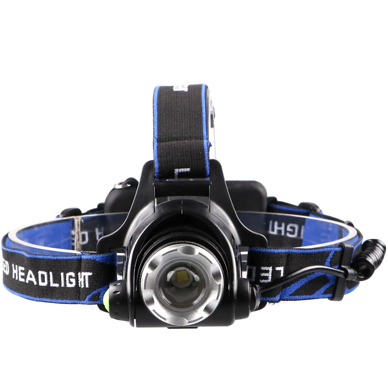 HL 02-6.5 LED Zoomable, Rechargeable, Waterproof Headlamp Emergency Camping Hiking