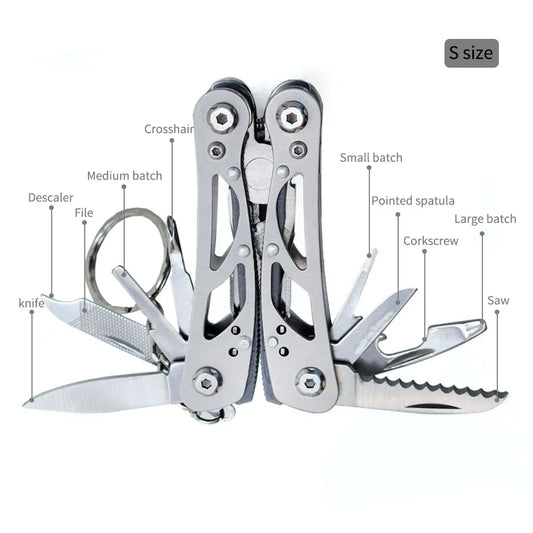 TL 07-3.5 Outdoor Mini Multi-purpose Folding Tool Pliers Set Combination Pliers Repair Durable Carbon Steel Material