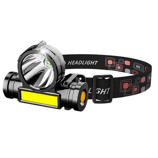HL 03-5.0 Super Bright Led Headlamp Portable COB Headlight With 18650 Battery USB Rechargeable Head Flashlight For Fishing Camping